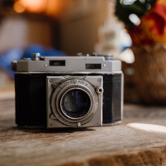 Vintage Other - Ansco Karomat folding rangefinder 1950s 35mm film camera